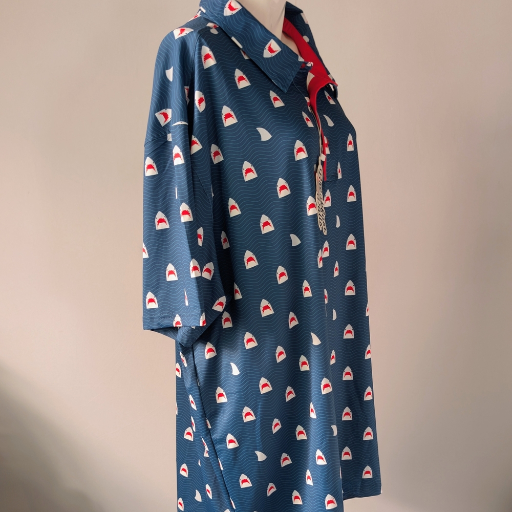 Breakfast Balls RSVLTS Chomp Jaws Shark All-Day Polo Size 3XL - Picture 3 of 8